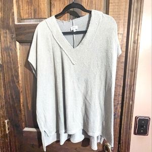 Olive green waffle knit tee